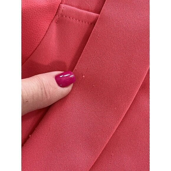THE KOOPLES Salmon Pink Crepe Chiffon Shift Dress Woman's Sz XS - Picture 7 of 7